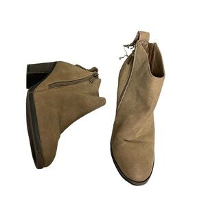 JC Brown Booties Double Zip 10